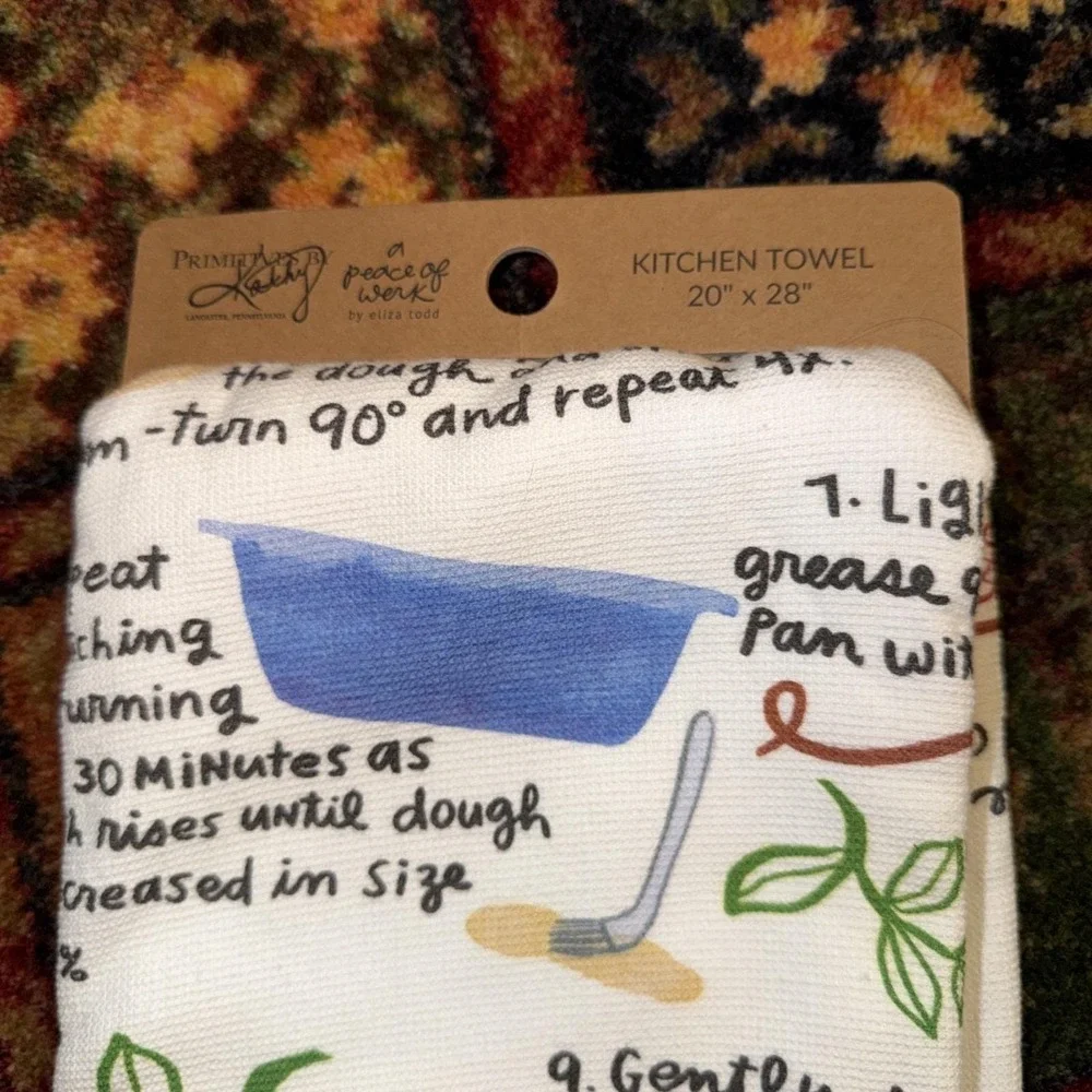 Primitives by Kathy Sour Dough Bread Tea Towel